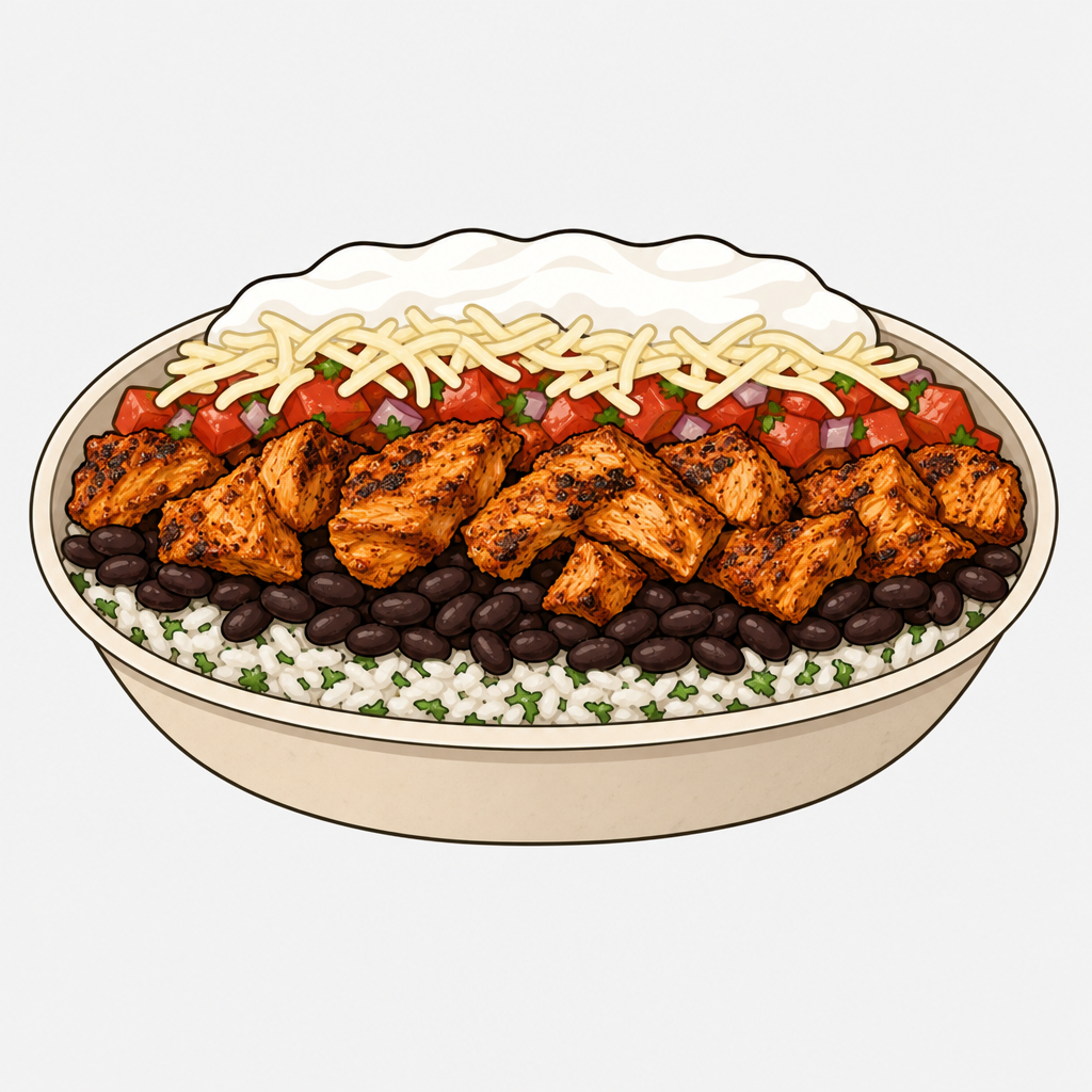 Chipotle Chicken Al Pastor Burrito Bowl